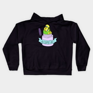 Antidepressant Green Budgie Kids Hoodie